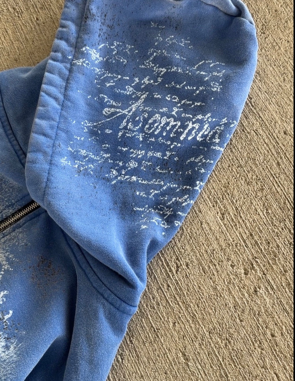 "Everything's Temporary" - Reversible zip-up