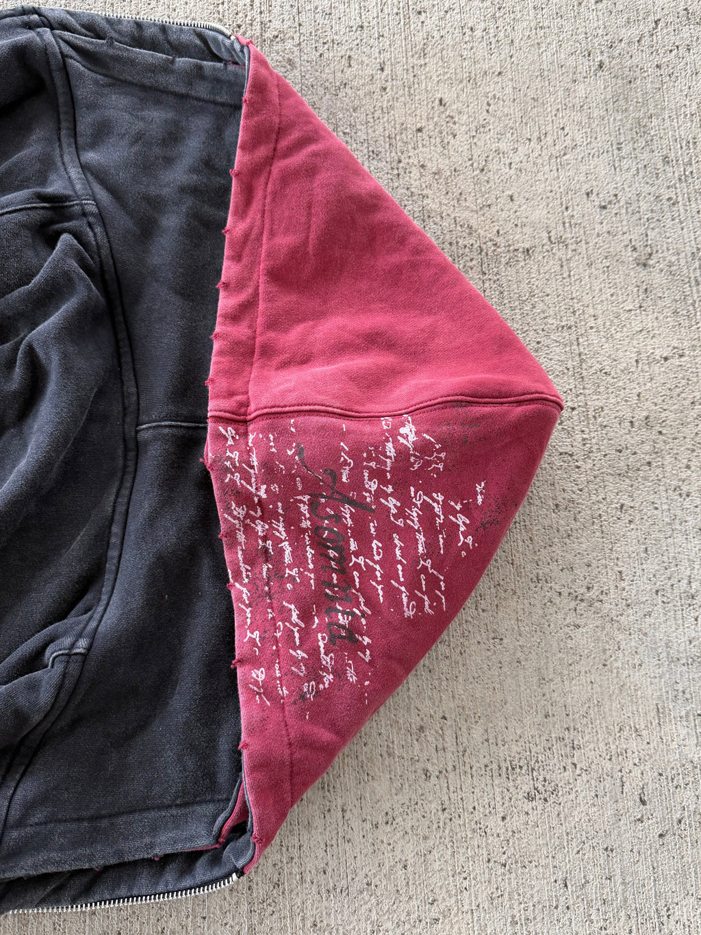 "Everything's Temporary" - Reversible zip-up